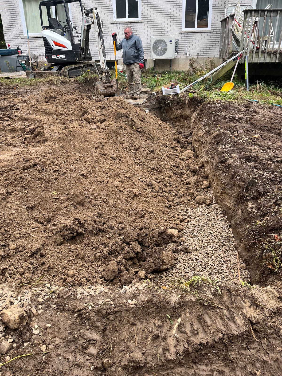 Septic excavation