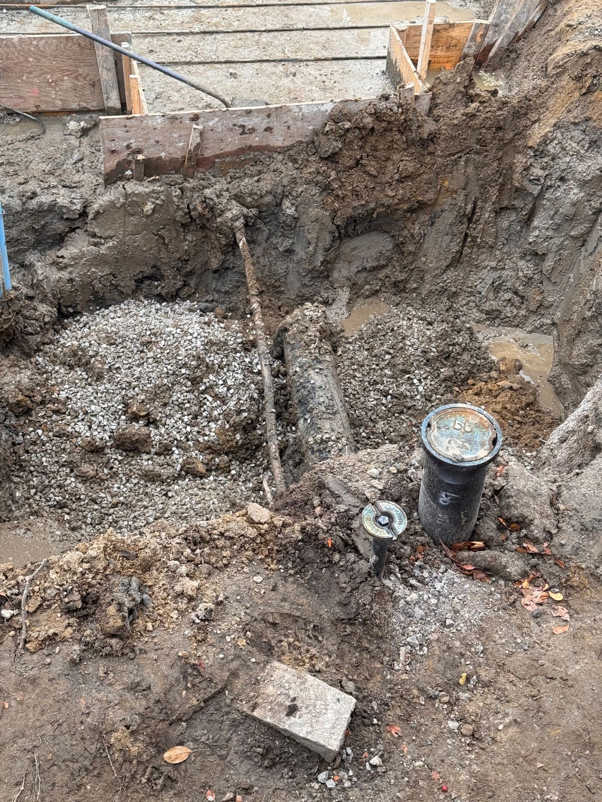 Pipe in the ground